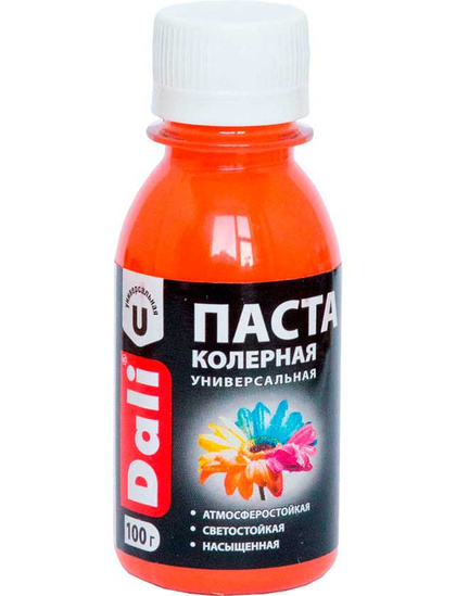 Колеровочная паста Dali персик 0,1 кг