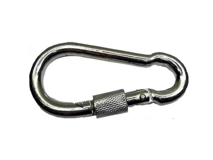 тр Карабин с фиксатором, цинк DIN 5299D 8 мм