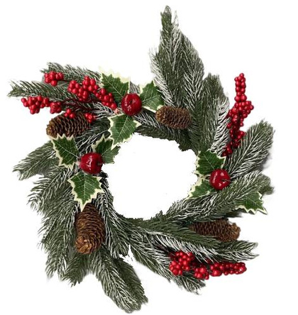 Венок новогодний Berries, 35см, арт. HE2202C-050
