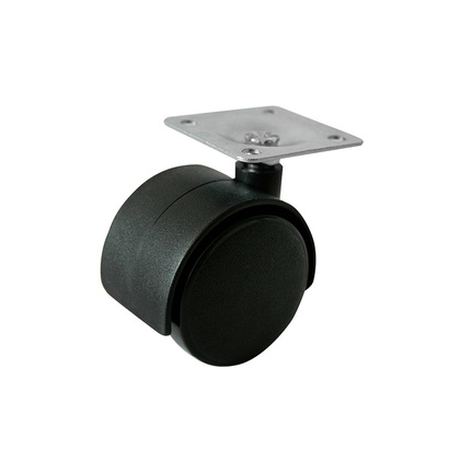 Колесо мебельное Lemax prof KLS-01-D50 d=50, без стопора, 38х38