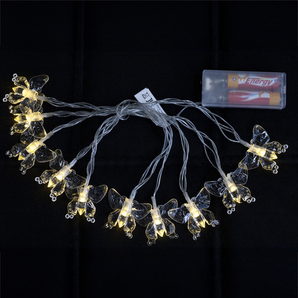 Гирлянда нить Калядны час Бабочки 2м, 10LED, теплый белый, арт. MUJ23040333