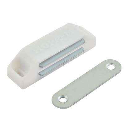 Защелка магнитная №2 белая