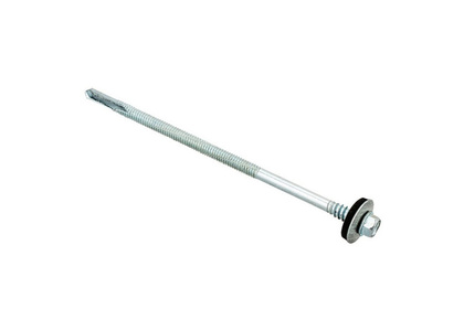 Саморезы для сэндвич-панелей 6,3x105 белый цинк 20 шт