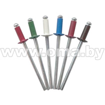 Заклепка вытяжная 3,2х 8,0 RAL 5005 ярко синие (50шт)