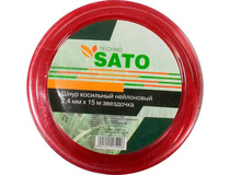 Леска для триммера SATO TECHNO 2,4мм 15м звездочка