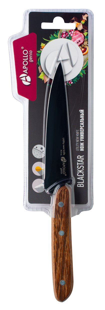 Нож универсальный APOLLO genio BlackStar 11 см, арт. BLS-03