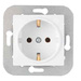 INA бел. Розетка 1-гнездн. с/з РС16-530 (без рамки) , ОККО