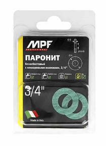 Прокладка 3/4 MPF безасбестовая (паронит, 2 шт.), MP