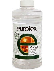 Масло для древесины Eurotex Сауна для защиты полка (800мл)
