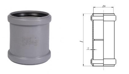 Муфта двойная HTMM ф50мм OSTENDORF (112510)