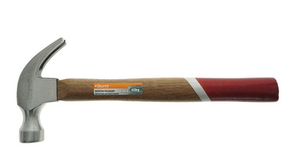 Молоток-гвоздодер 0.45 кг. ков. боек дерев.рук-ка Sturm! 1010-82-WD0450
