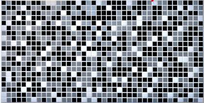 Панель ПВХ Мозаика чёрная 955х480мм