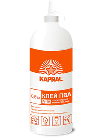 Клей ПВА KAPRAL V-10, 0,5кг