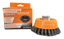 Щетка чаш. провол. жесткая ф100ммхМ14 (д/УШМ,круч.пров) Bohrer