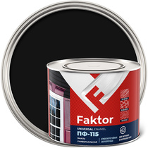 Эмаль ПФ-115 FAKTOR черная 1,9 кг