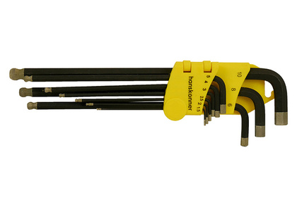 Набор шестигранных ключей 9шт (1.5-10мм) Hanskonner HK1045-04-9-XL