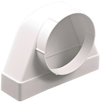 Соединитель каналов Эковент-612СК10ФП, D 100 60x120 мм