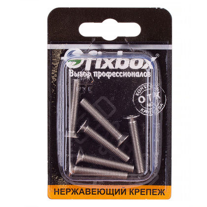 Винт нерж.с потай гол. DIN 965 М5x30 6 шт