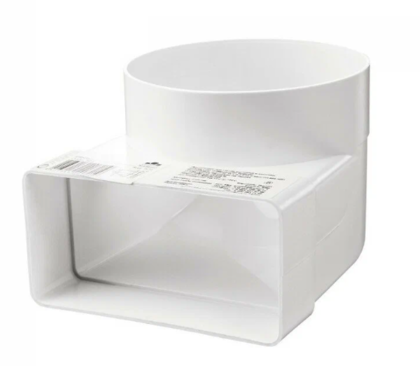 Соединитель угловой 90°,плоск воздух с круглым, 60х204/D150, 620СК15КП