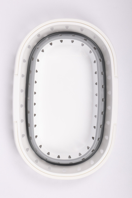 Корзина силиконовая для белья с ручками (50,5*33*20см)