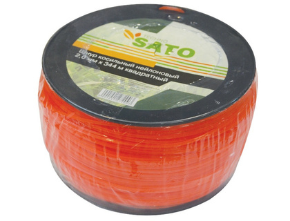 Леска для триммера  SATO TECHNO 3LB квадратный 2мм 344м